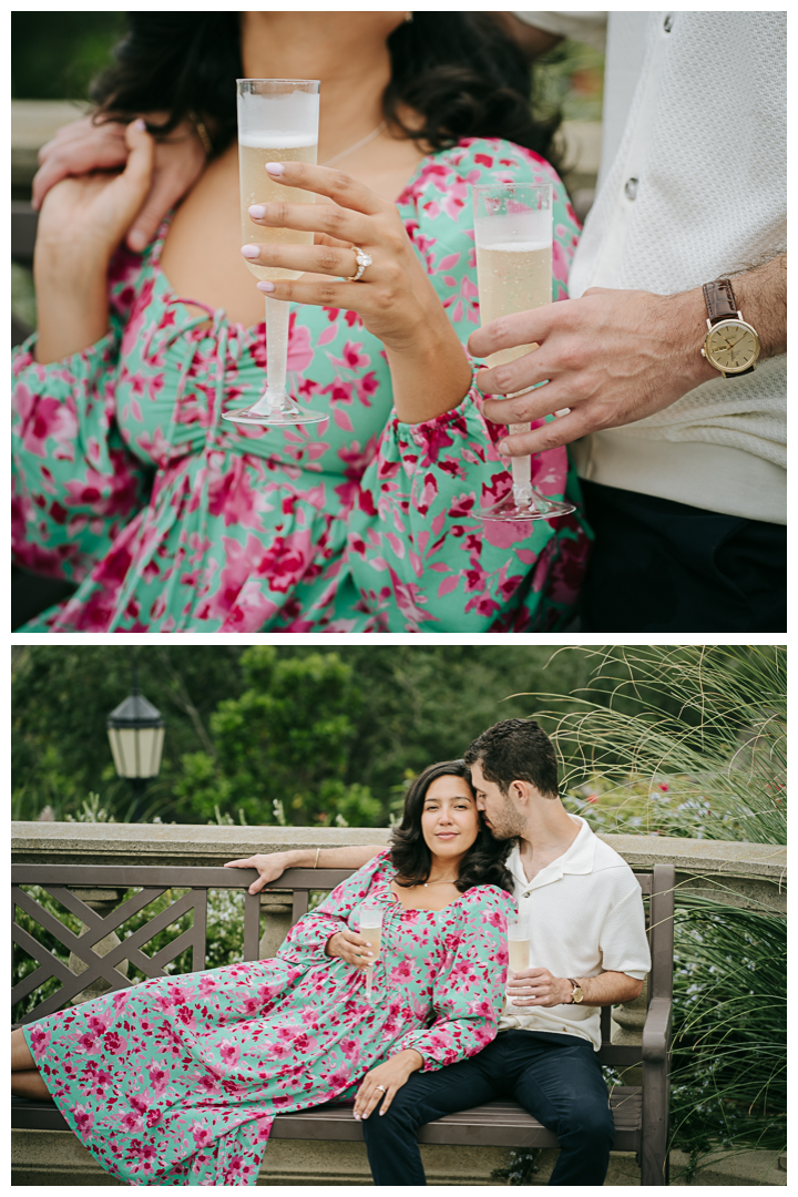 Surprise Proposal at Greystone Mansion & Garden in Beverly Hills, Los Angeles, California