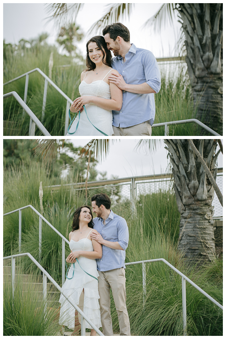 Engagement Portrait session at Tongva Park and Santa Monica Beach