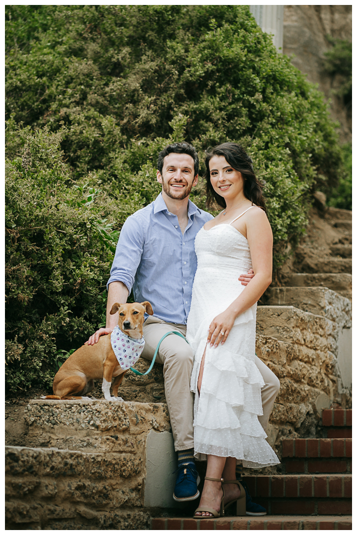 Engagement Portrait session at Tongva Park and Santa Monica Beach