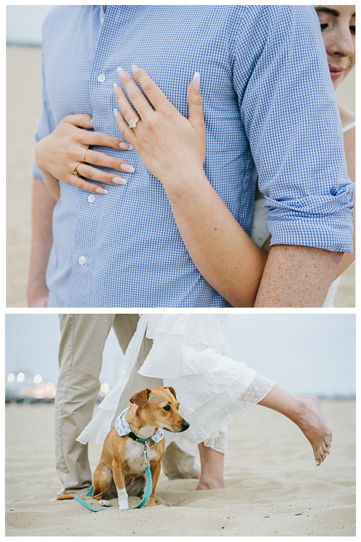 Engagement Portrait session at Tongva Park and Santa Monica Beach