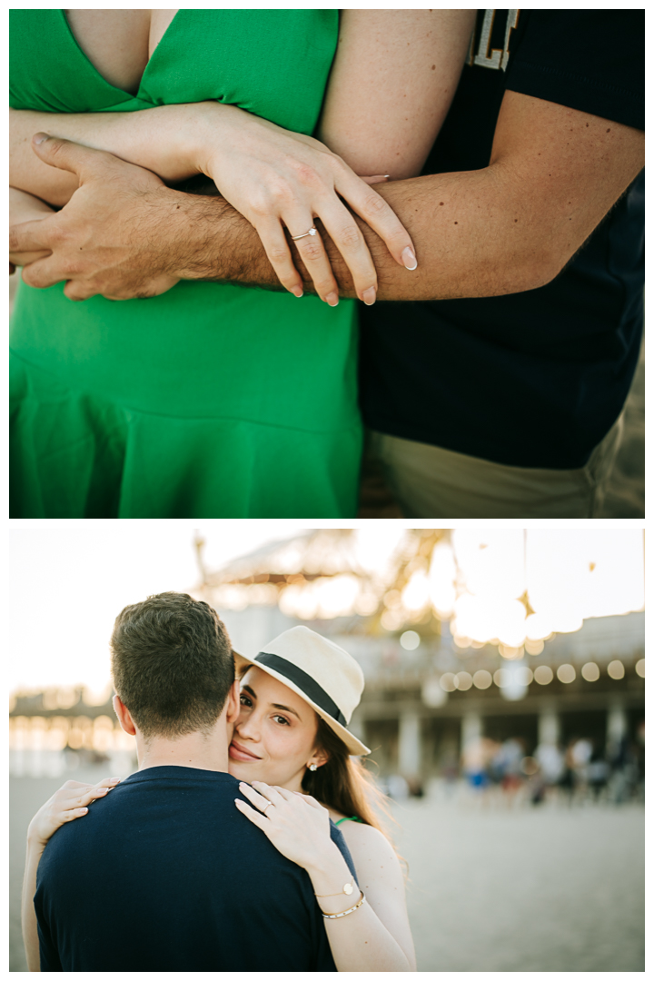 Surprise Proposal at Santa Monica Pier in Los Angeles, California