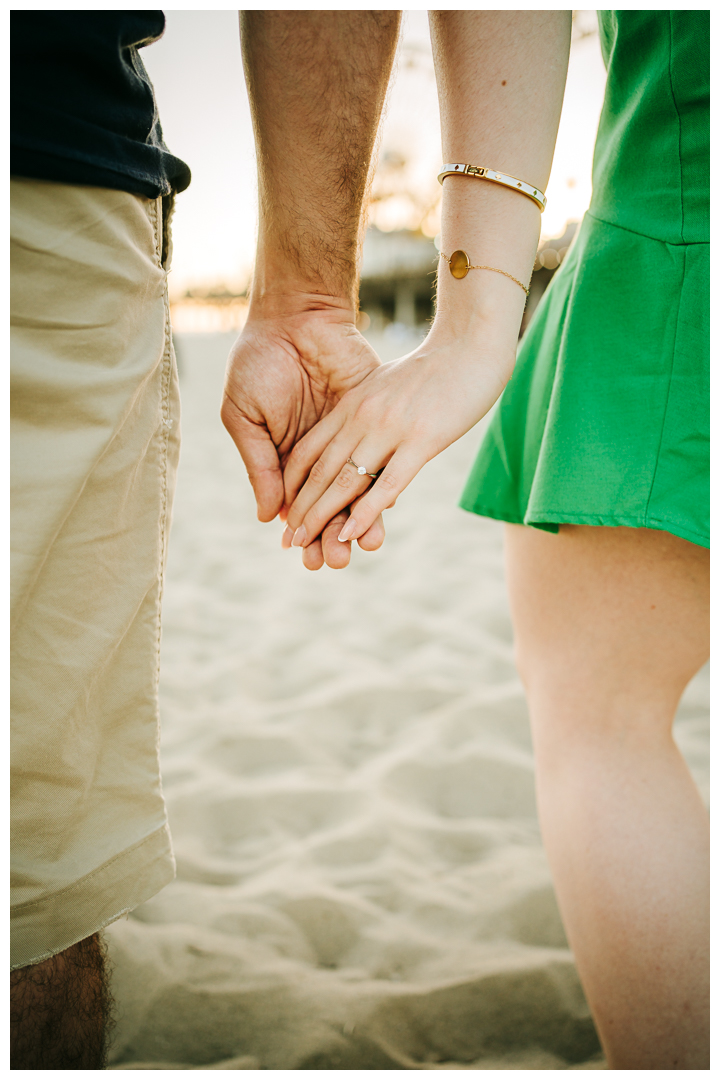 Surprise Proposal at Santa Monica Pier in Los Angeles, California