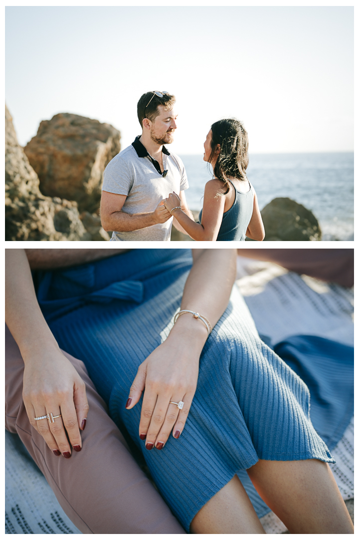 Surprise Proposal at Point Dume Beach in Malibu, Los Angeles, California