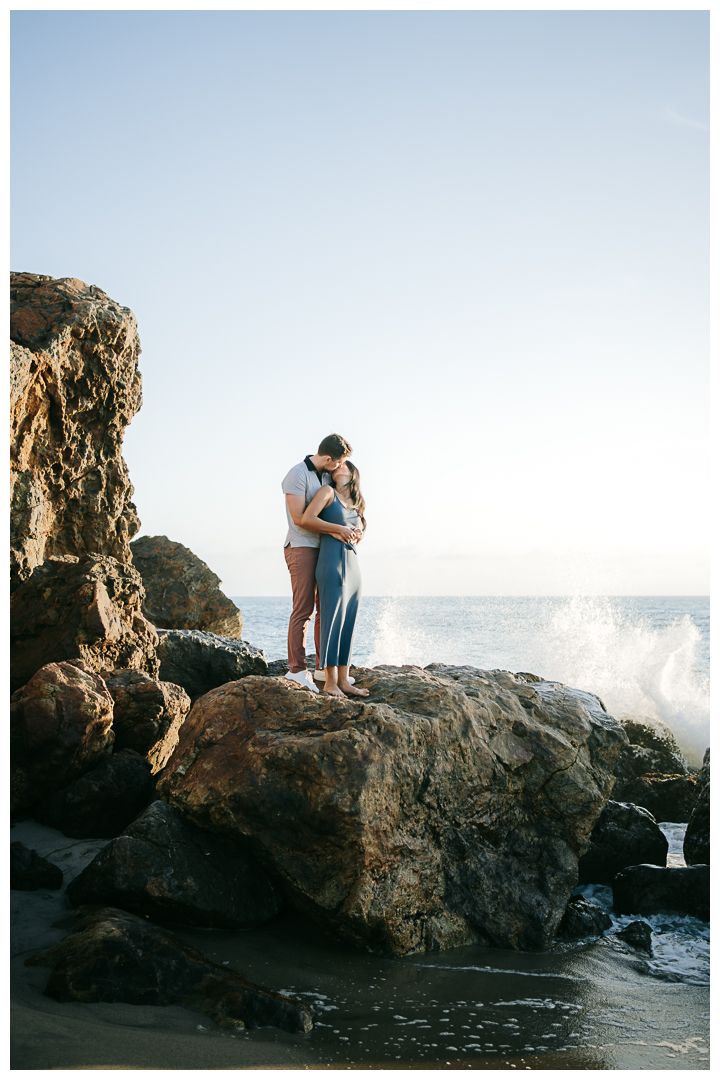 Surprise Proposal at Point Dume Beach in Malibu, Los Angeles, California