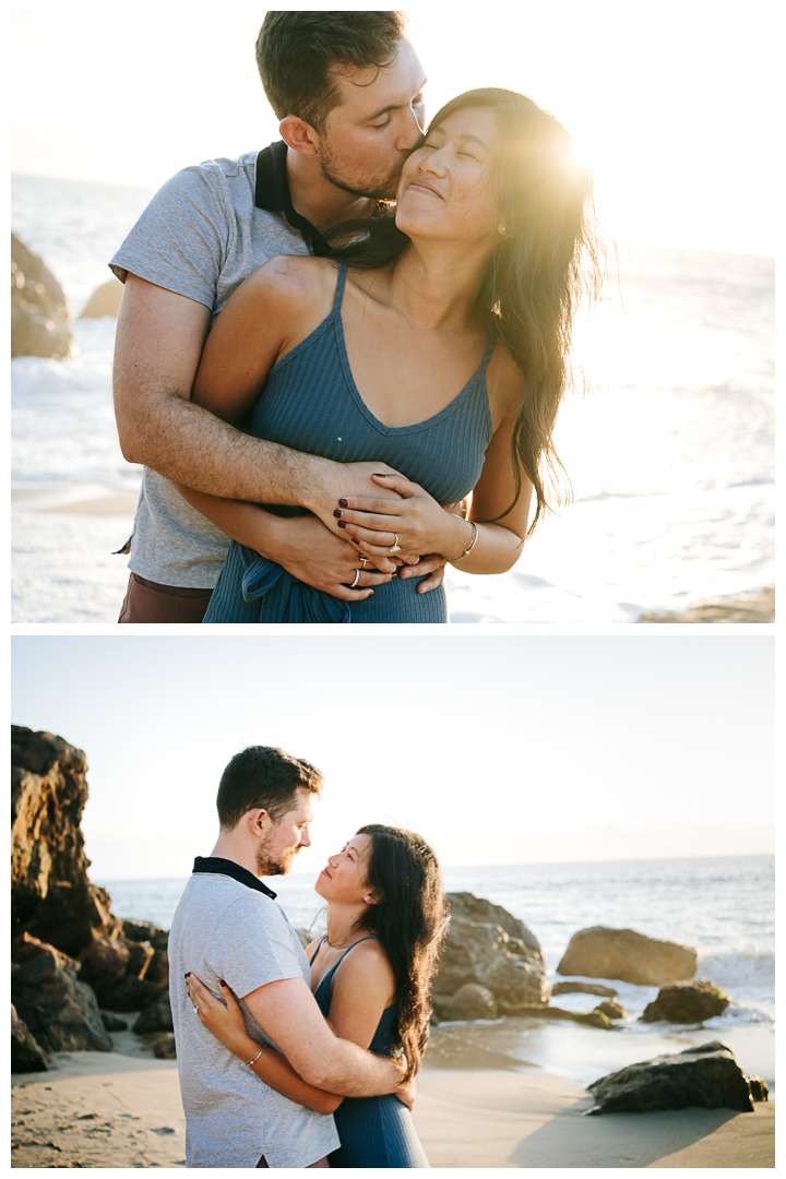 Surprise Proposal at Point Dume Beach in Malibu, Los Angeles, California