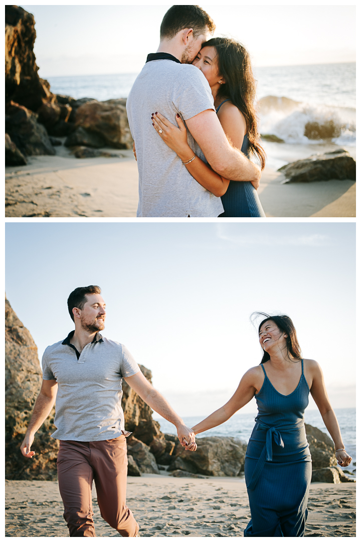 Surprise Proposal at Point Dume Beach in Malibu, Los Angeles, California