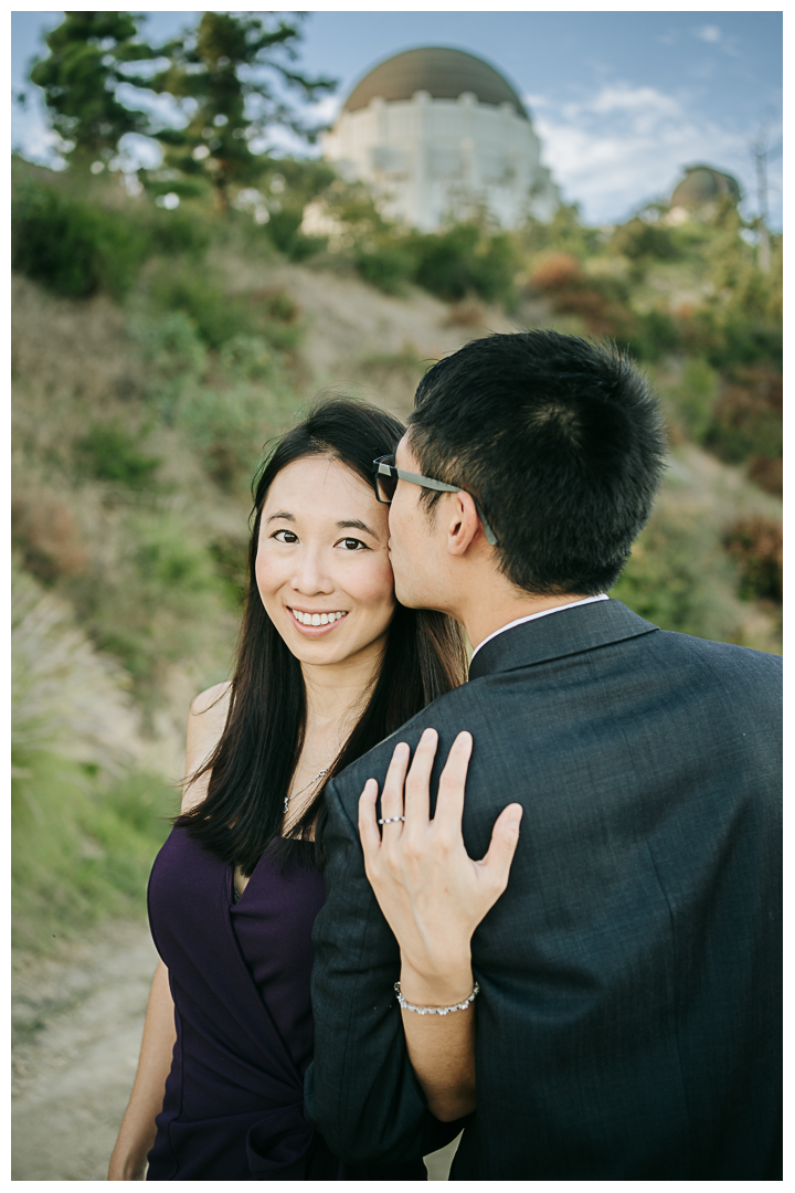 Surprise Proposal at Griffith Observatory in Los Angeles, California