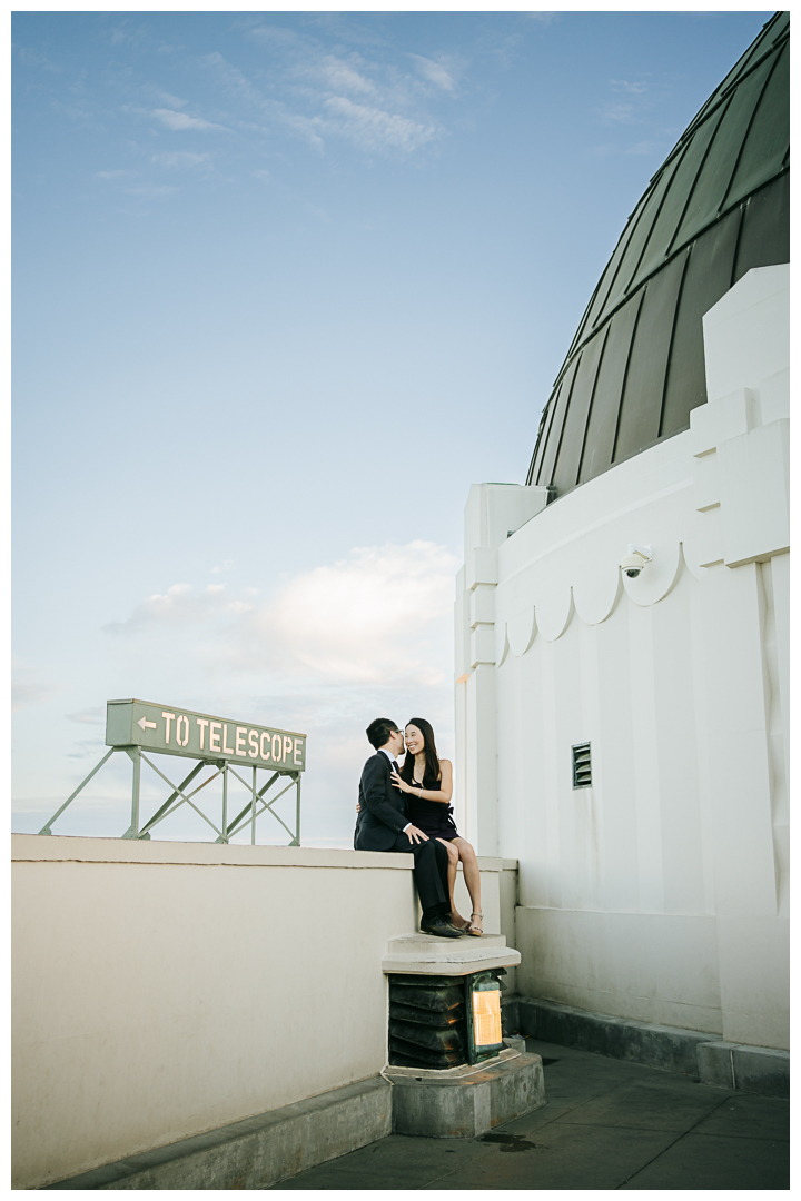 Surprise Proposal at Griffith Observatory in Los Angeles, California