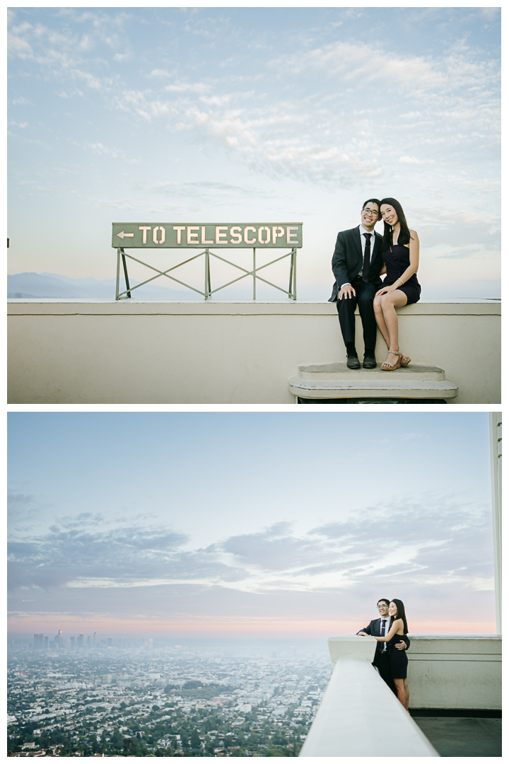 Surprise Proposal at Griffith Observatory in Los Angeles, California