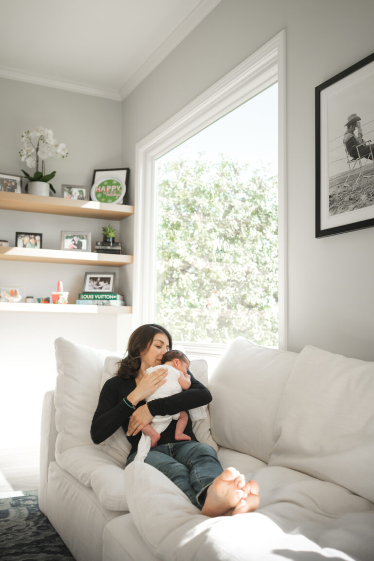 Newborn Portraits at home in Manhattan Beach, California