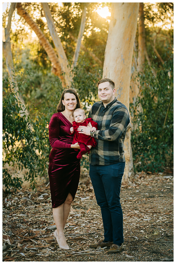 Holiday Family Photo at Malaga Cove Plaza in Palos Verdes, California