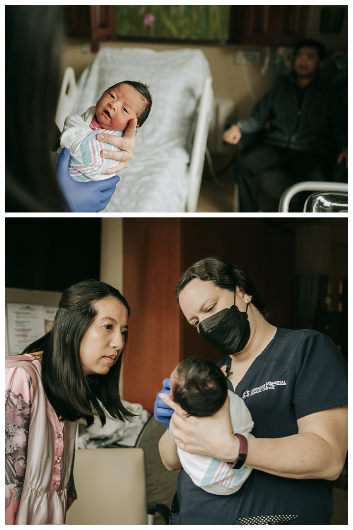Birth & Fresh 48 Newborn session at Torrance Memorial Hospital in Torrance, California