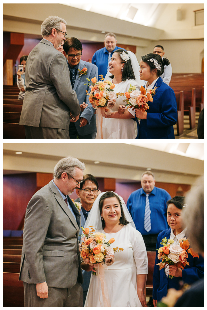 Intimate Wedding Ceremony at St. Mel Catholic Church, Woodland Hills, CA
