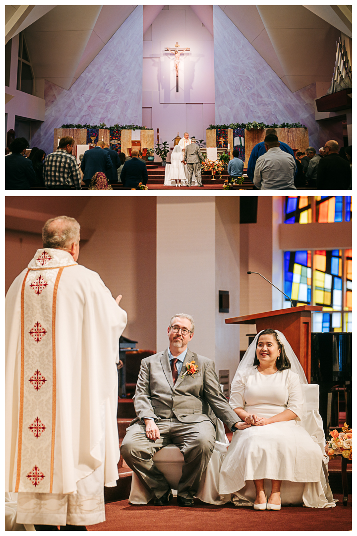 Intimate Wedding Ceremony at St. Mel Catholic Church, Woodland Hills, CA