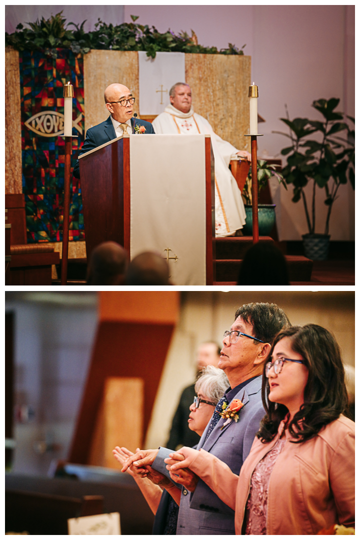 Intimate Wedding Ceremony at St. Mel Catholic Church, Woodland Hills, CA