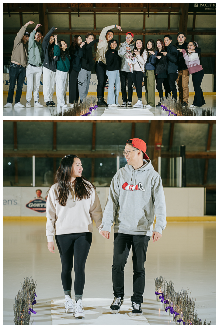 Surprise Proposal at The Rinks at Anaheim ICE | Michelle & Abner