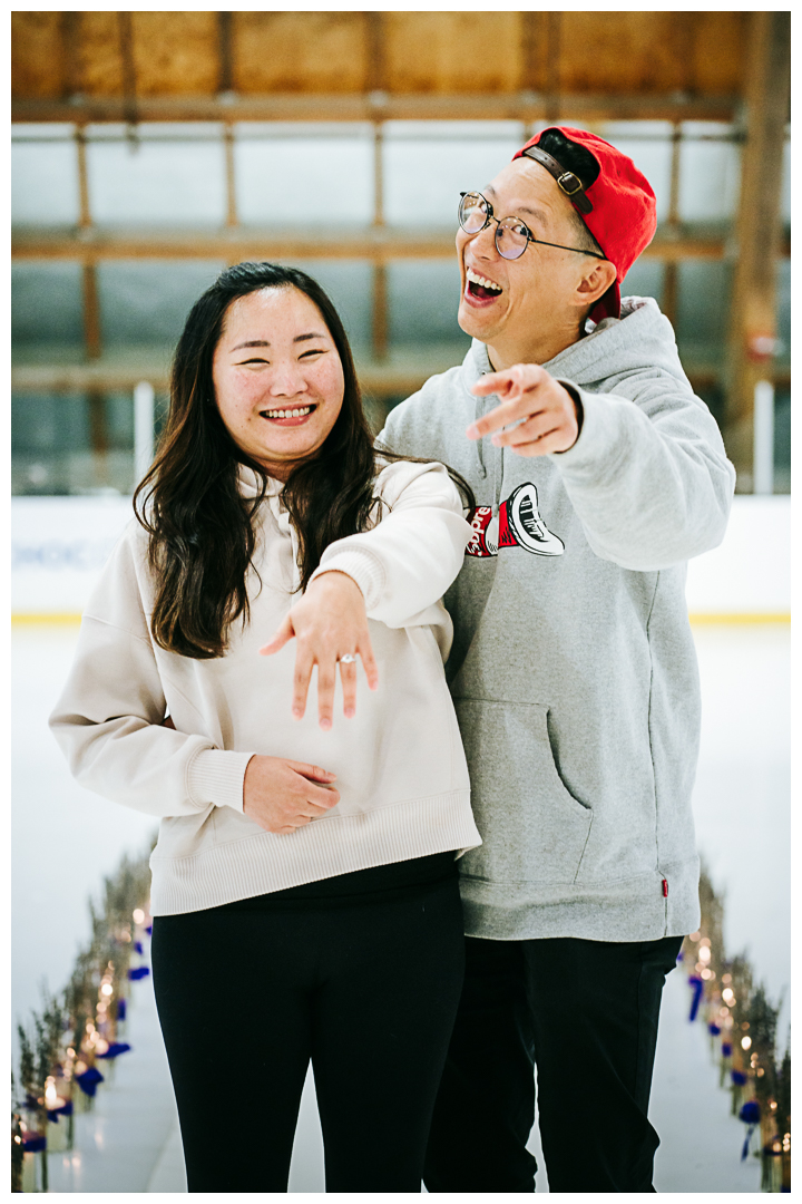 Surprise Proposal at The Rinks at Anaheim ICE | Michelle & Abner