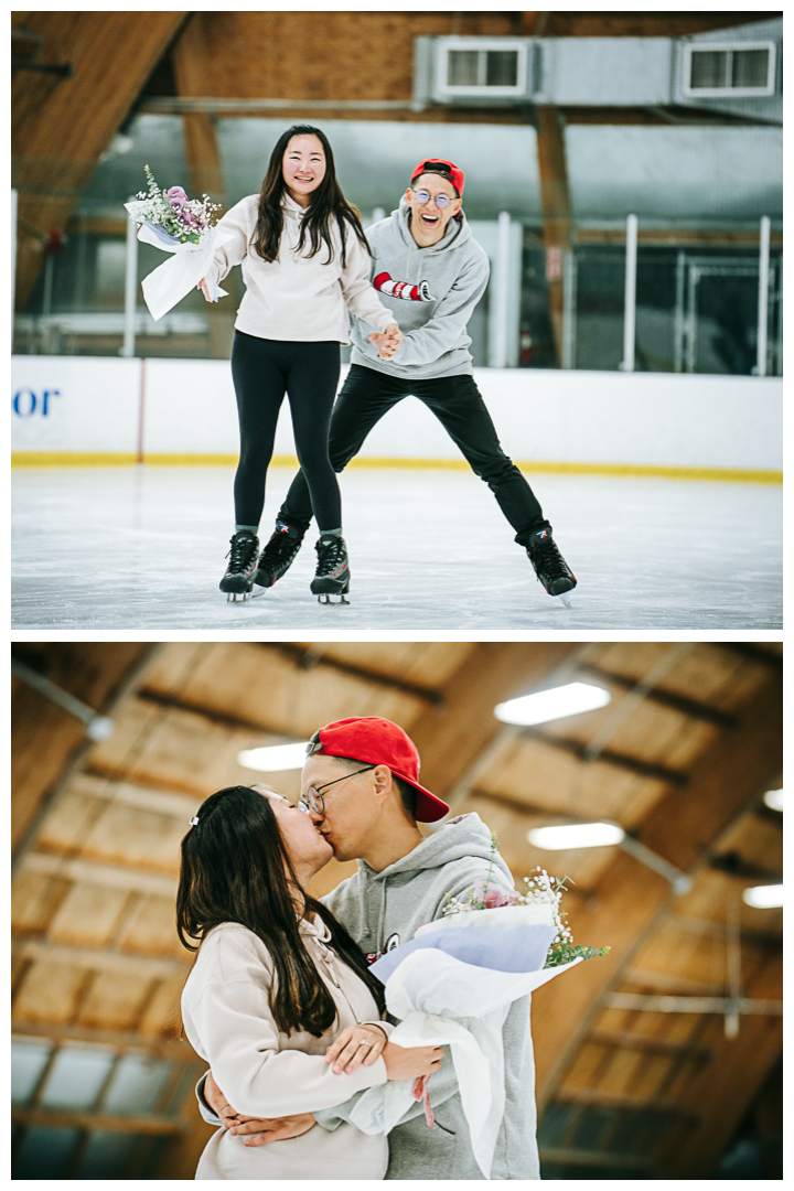 Surprise Proposal at The Rinks at Anaheim ICE | Michelle & Abner