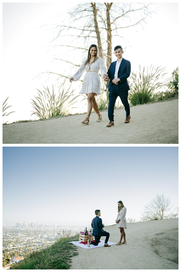 Surprise Proposal at Griffith Observatory in Los Angeles, California