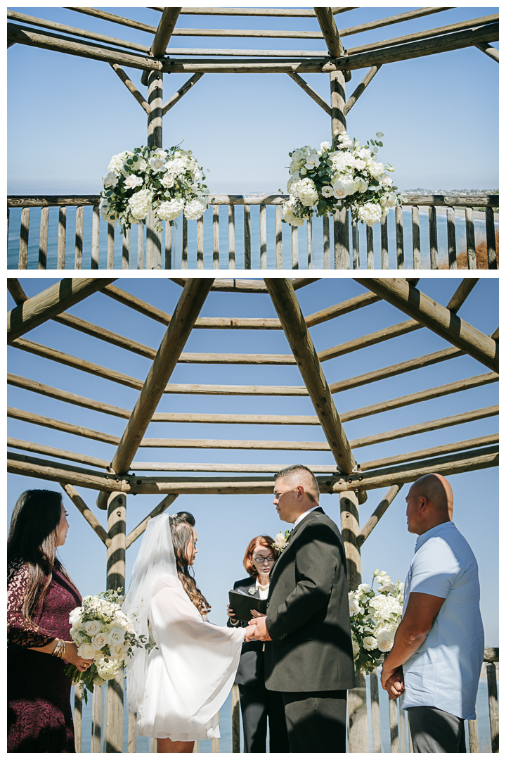 Intimate Wedding Ceremony at Roessler Point, Palos Verdes, California