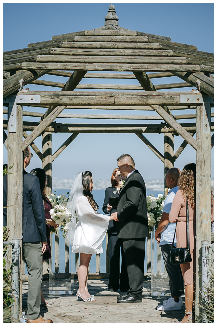 Intimate Wedding Ceremony at Roessler Point, Palos Verdes, California