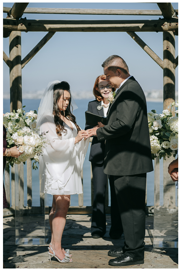 Intimate Wedding Ceremony at Roessler Point, Palos Verdes, California