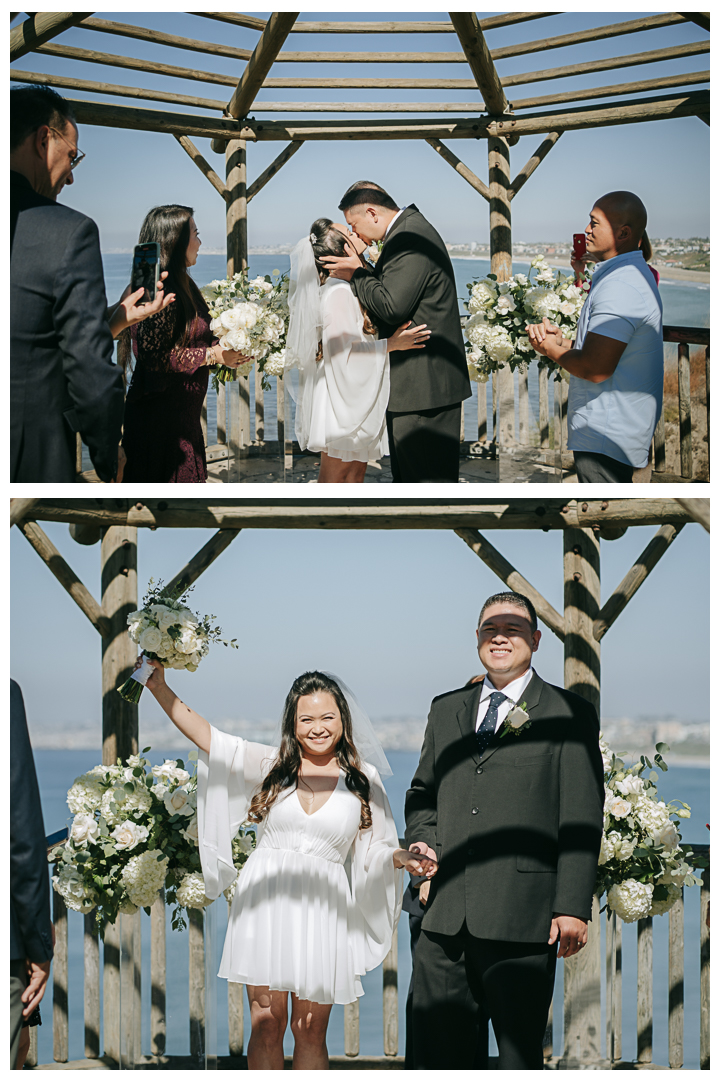 Intimate Wedding Ceremony at Roessler Point, Palos Verdes, California