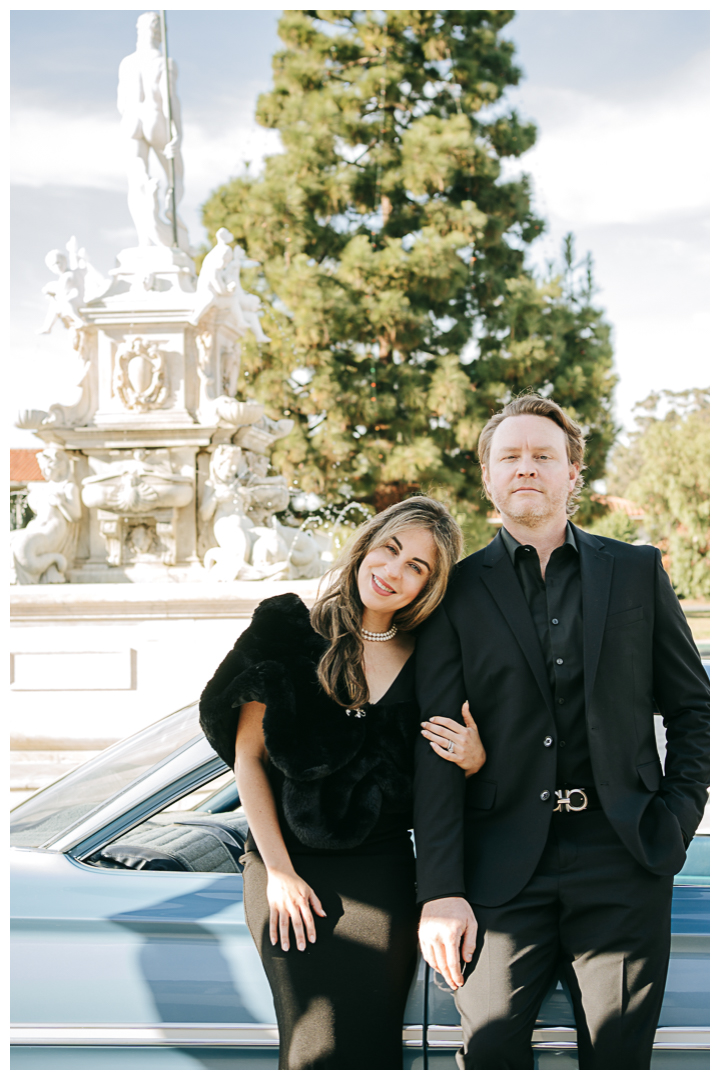 10 Years Wedding Anniversary Couples Portraits at Malaga Cove Plaza in Palos Verdes