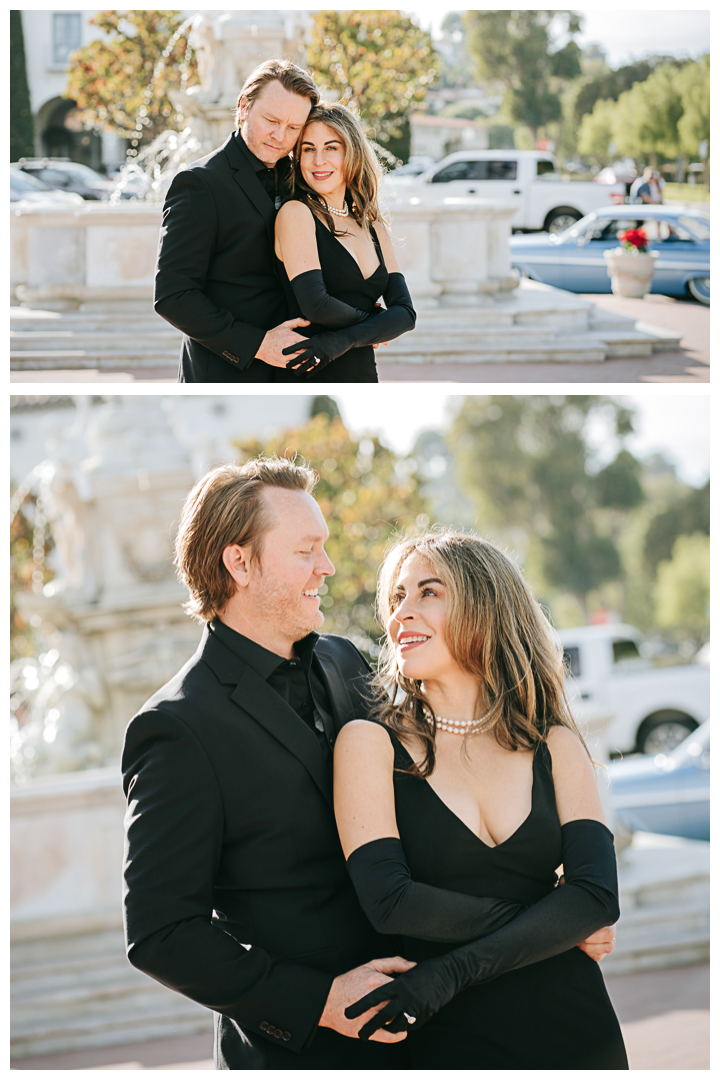 10 Years Wedding Anniversary Couples Portraits at Malaga Cove Plaza in Palos Verdes