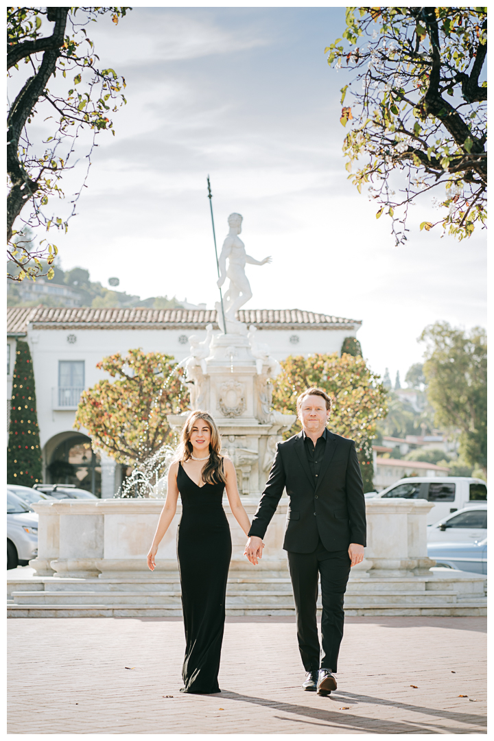 10 Years Wedding Anniversary Couples Portraits at Malaga Cove Plaza in Palos Verdes