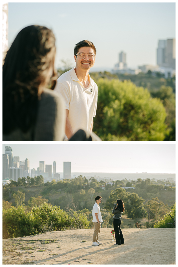 Surprise Proposal at Angels Point in Los Angeles, California