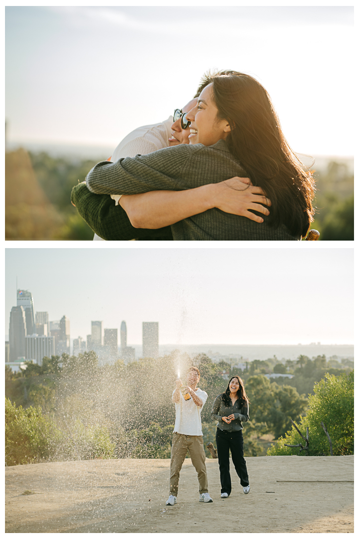 Surprise Proposal at Angels Point in Los Angeles, California