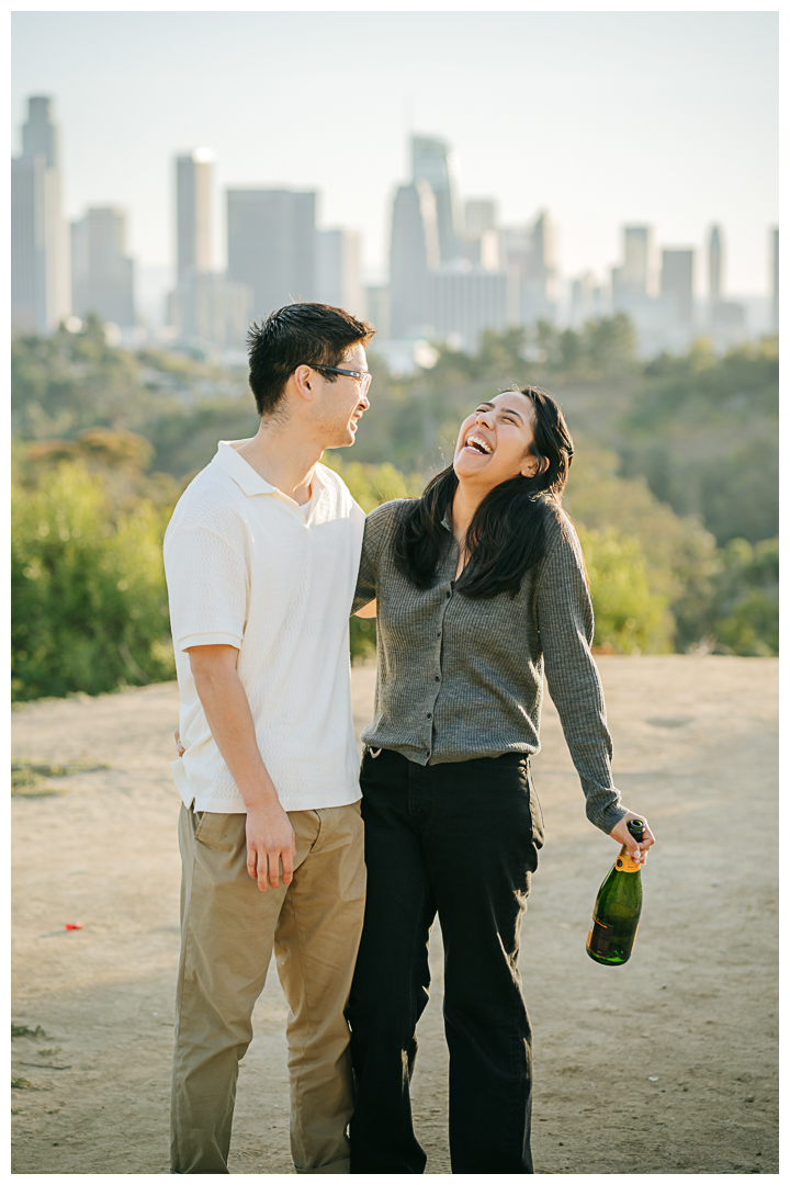 Surprise Proposal at Angels Point in Los Angeles, California