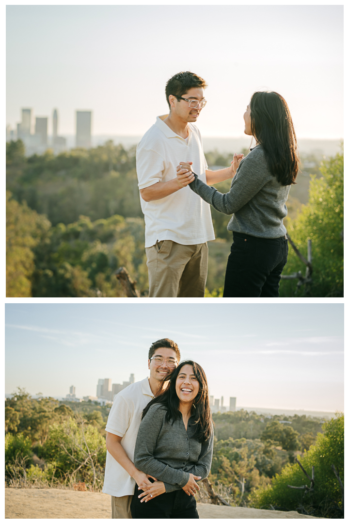 Surprise Proposal at Angels Point in Los Angeles, California