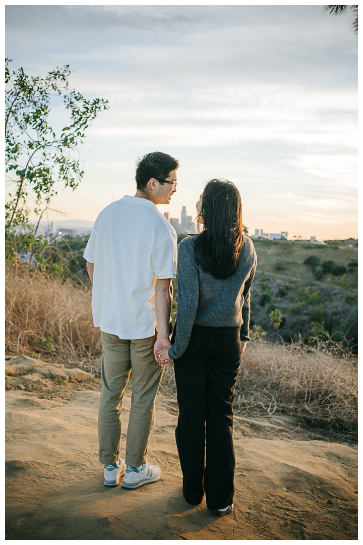 Surprise Proposal at Angels Point in Los Angeles, California