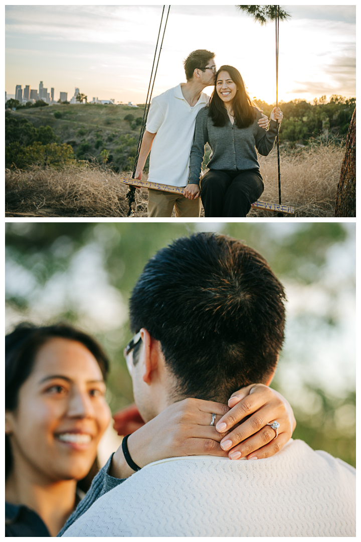 Surprise Proposal at Angels Point in Los Angeles, California