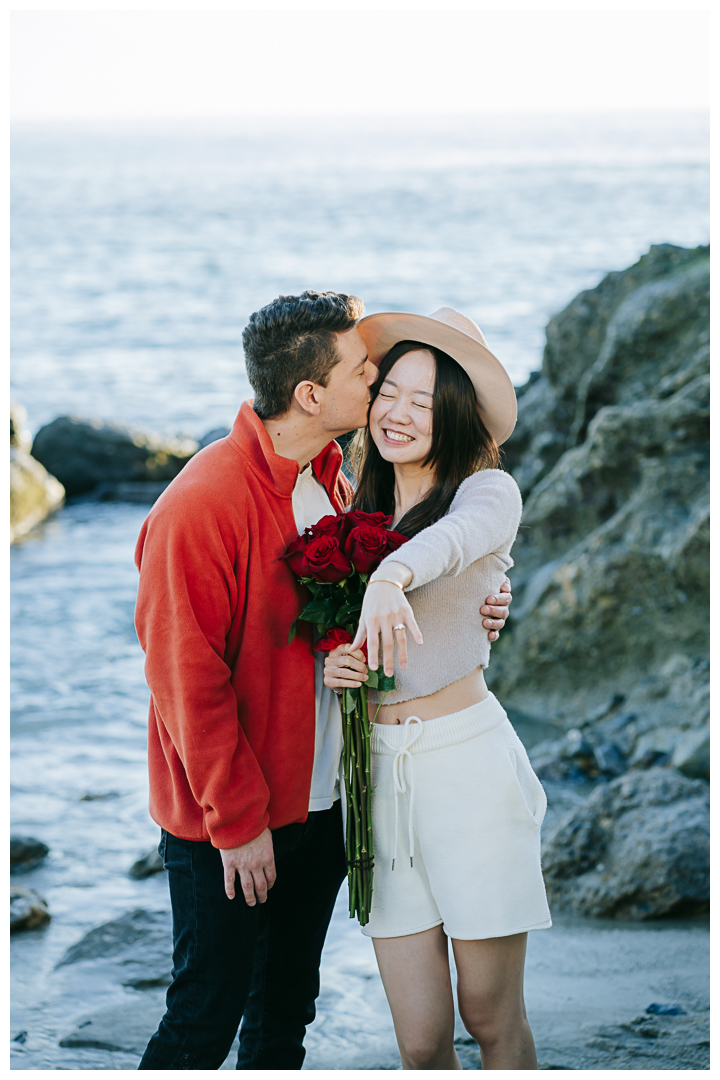 Surprise Proposal at Victoria Beach in Laguna Beach, California