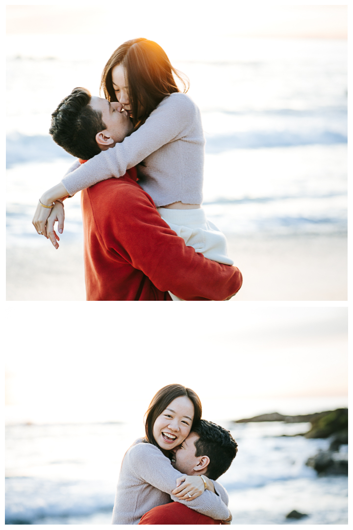 Surprise Proposal at Victoria Beach in Laguna Beach, California