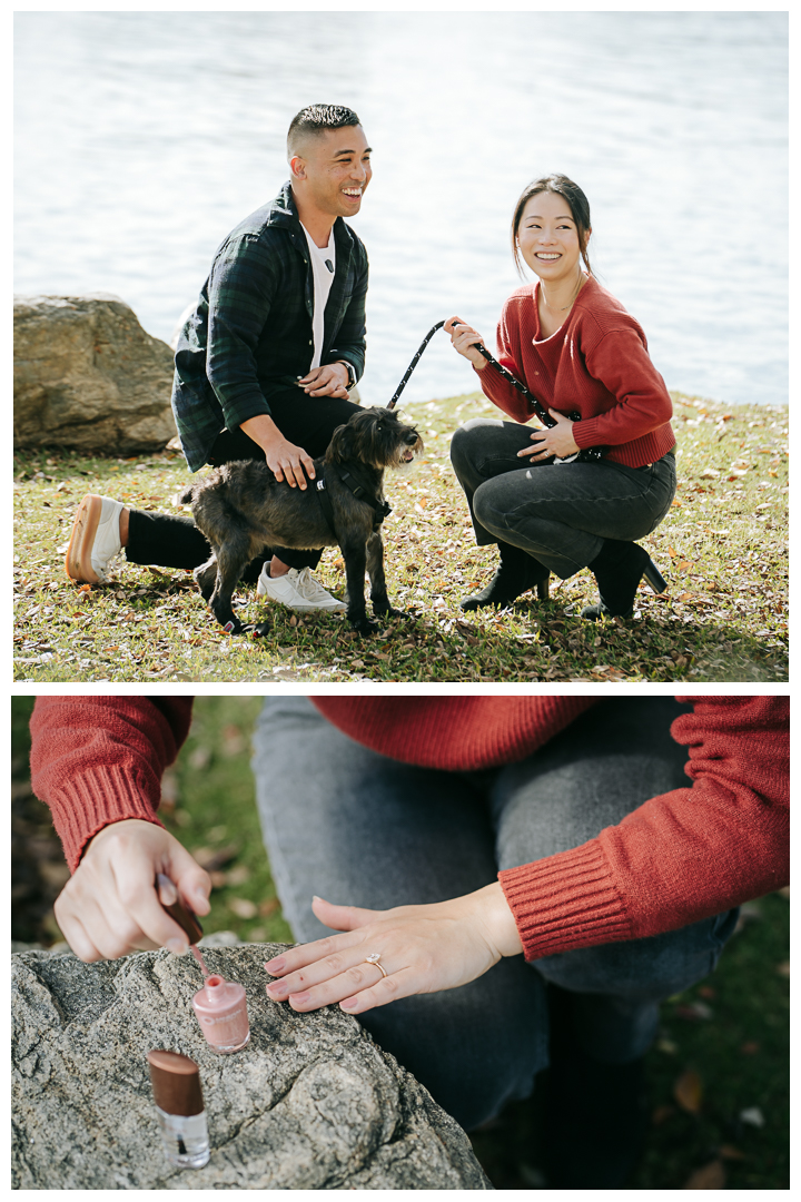 Surprise Proposal at Woodbridge Lake, Irvine, California