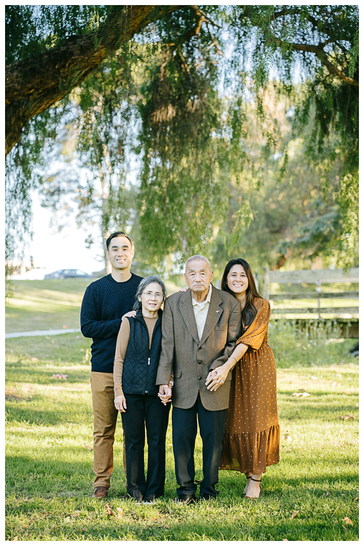 Multigeneration Family Photos at Delthorne Park in Torrance, California
