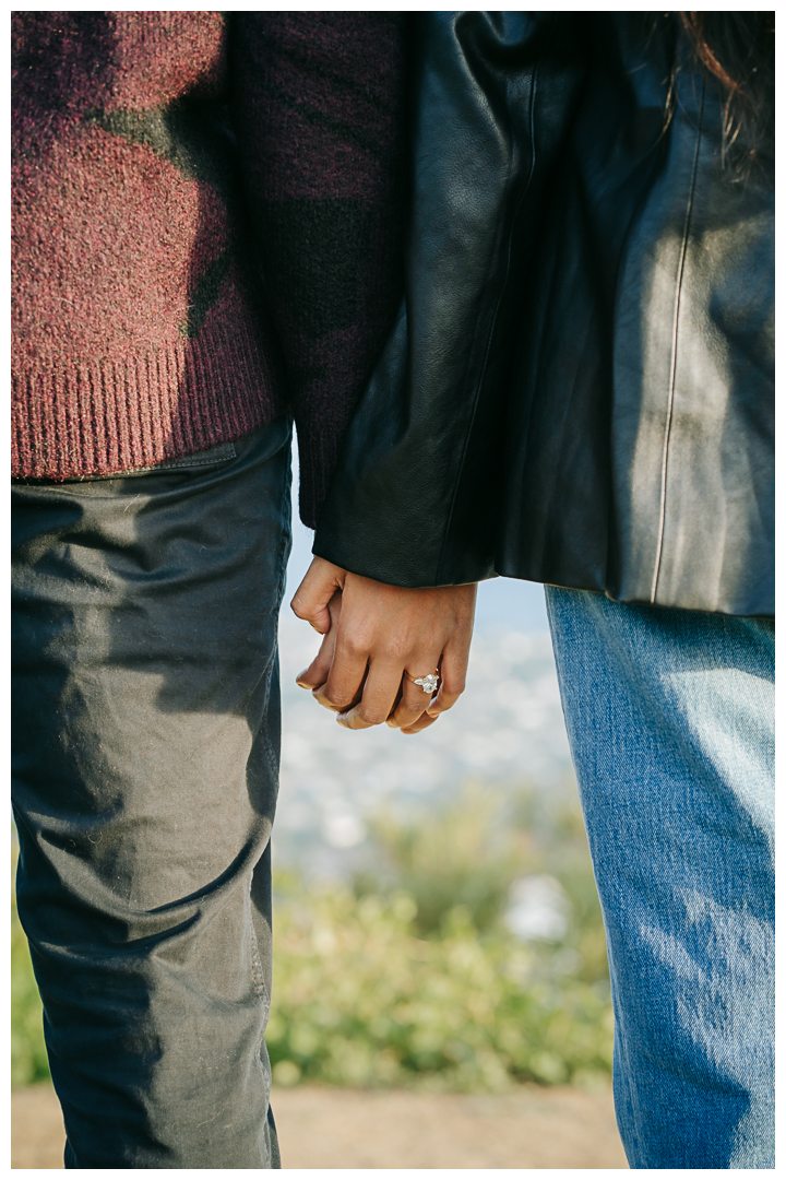 Surprise Proposal at a Secret Spot in Pacific Palisades, Top of the World, California California