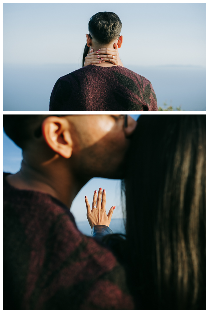 Surprise Proposal at a Secret Spot in Pacific Palisades, Top of the World, California California