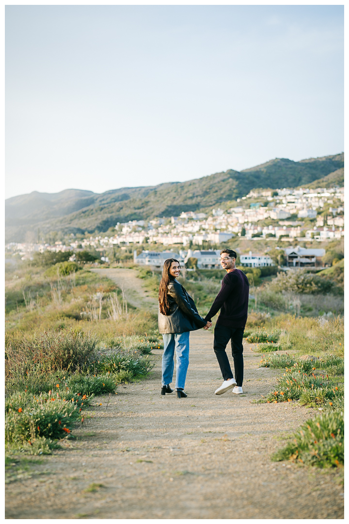 Surprise Proposal at a Secret Spot in Pacific Palisades, Top of the World, California California