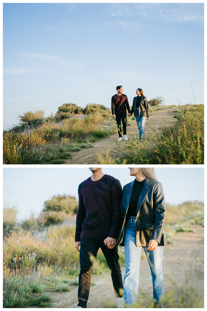 Surprise Proposal at a Secret Spot in Pacific Palisades, Top of the World, California California