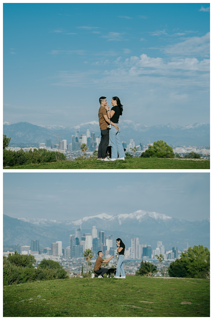 Surprise Marriage Proposal at Kennth Hahn Recreational Park in Los Angeles, California