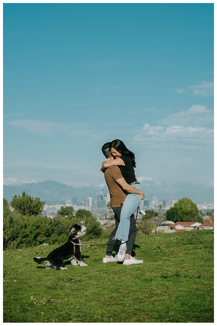 Surprise Marriage Proposal at Kennth Hahn Recreational Park in Los Angeles, California