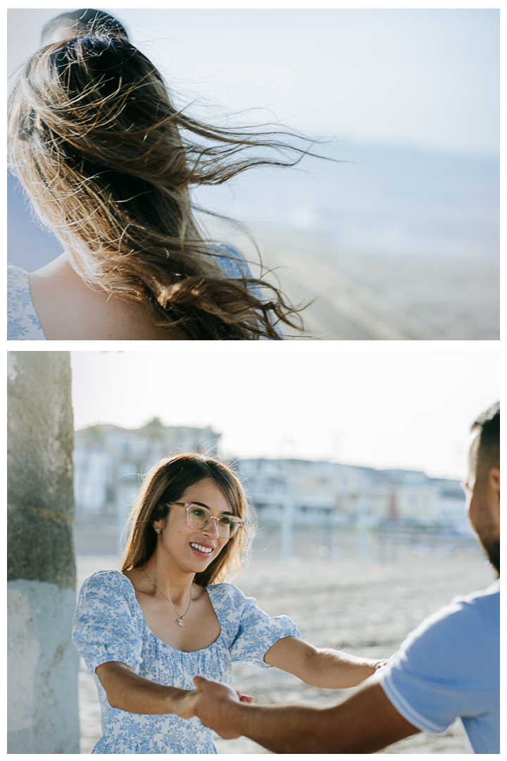 Engagement Photos at the Beach in Manhattan Beach | Itzel & Oscar