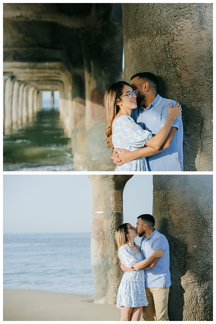 Engagement Photos at the Beach in Manhattan Beach | Itzel & Oscar