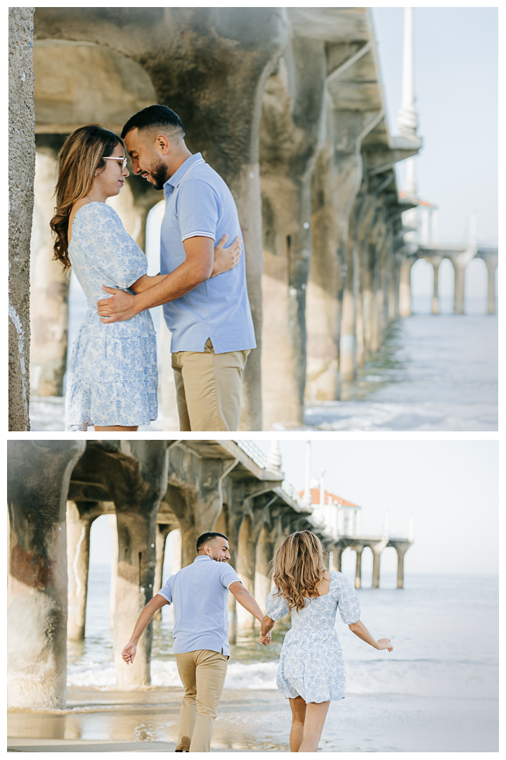 Engagement Photos at the Beach in Manhattan Beach | Itzel & Oscar