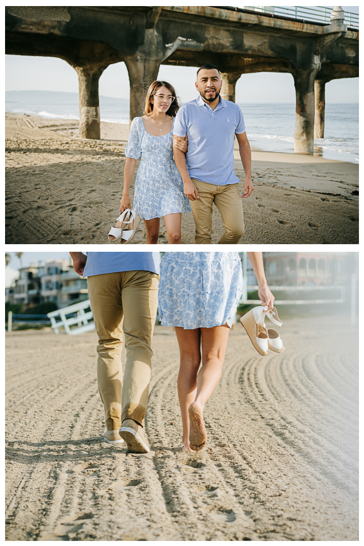 Engagement Photos at the Beach in Manhattan Beach | Itzel & Oscar